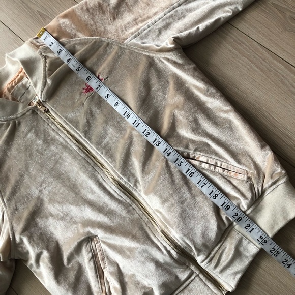 Urban Outfitters Silence & Noise Mermaid Embroidered Velour Bomber Jacket Size M - Picture 6 of 11